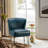 Euclid Faux Leather Chair With Metal Base-1978972596