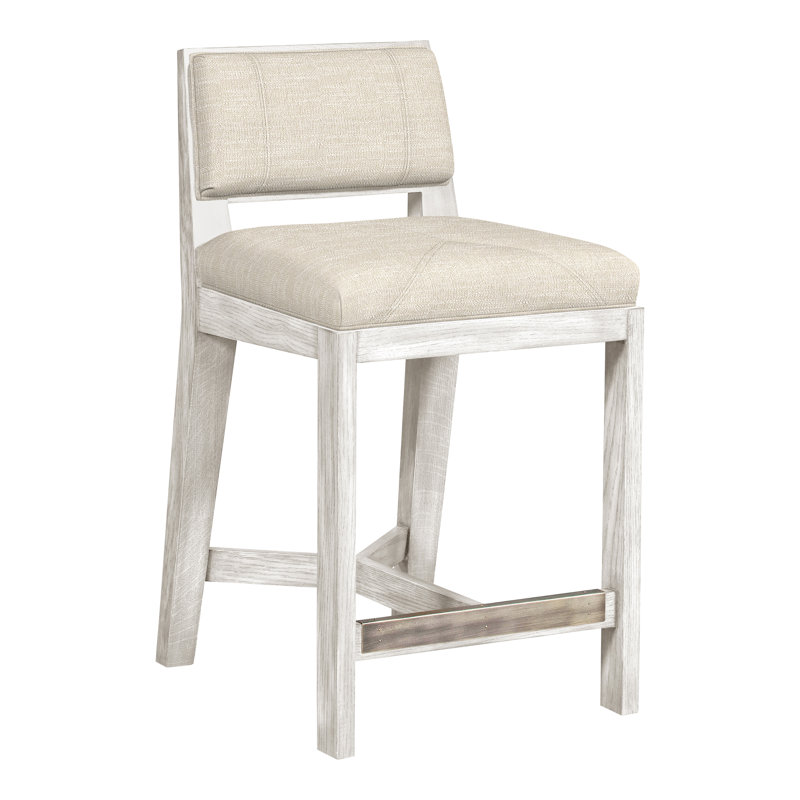 Scoville By Thom Filicia Upholstered Counter Stool with Solid Wood Frame, Casablanca, Lin Tommy