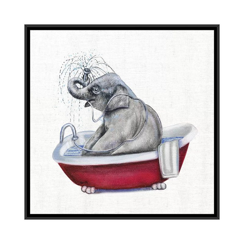 «Bathing Beauty II» - reproduction, H 12 po x l 12 po x P 1,5 po, Toile avec cadre noir