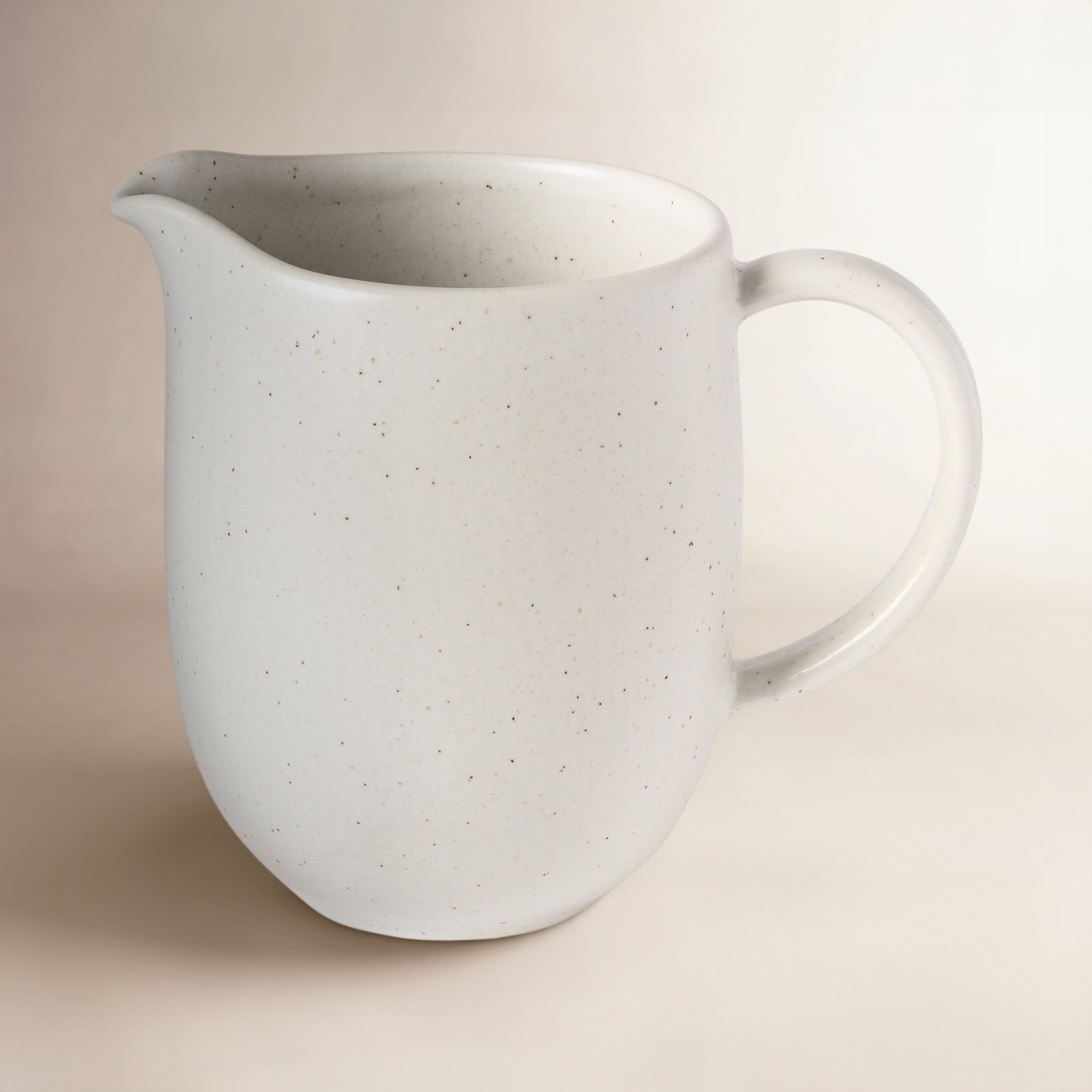 Casafina Pacifica 55oz. Stoneware Pitcher, Vanilla