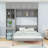 Murphy Bed with Cabinets, Built-In Desk, and Shelves-2015996804-2015996814