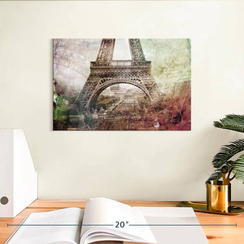 Lilie rétro Eiffel beauté, H 8 po x l 12 po
