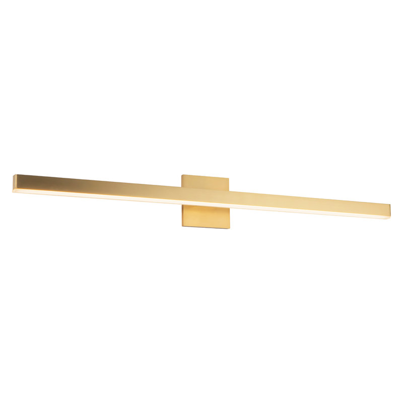 Vega 1 - Light LED Bath Sconce, Brushed Gold, 2700K