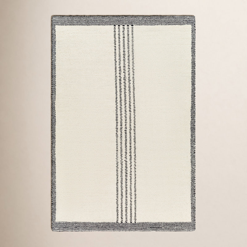 Kela Hand Tufted Wool Area Rug, Rectangle 5' x 7'6"