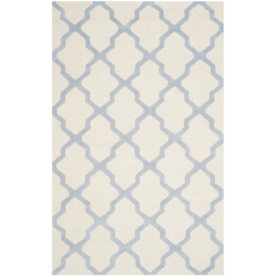 Darbonne Geometric Wool Hand Woven Area Rug