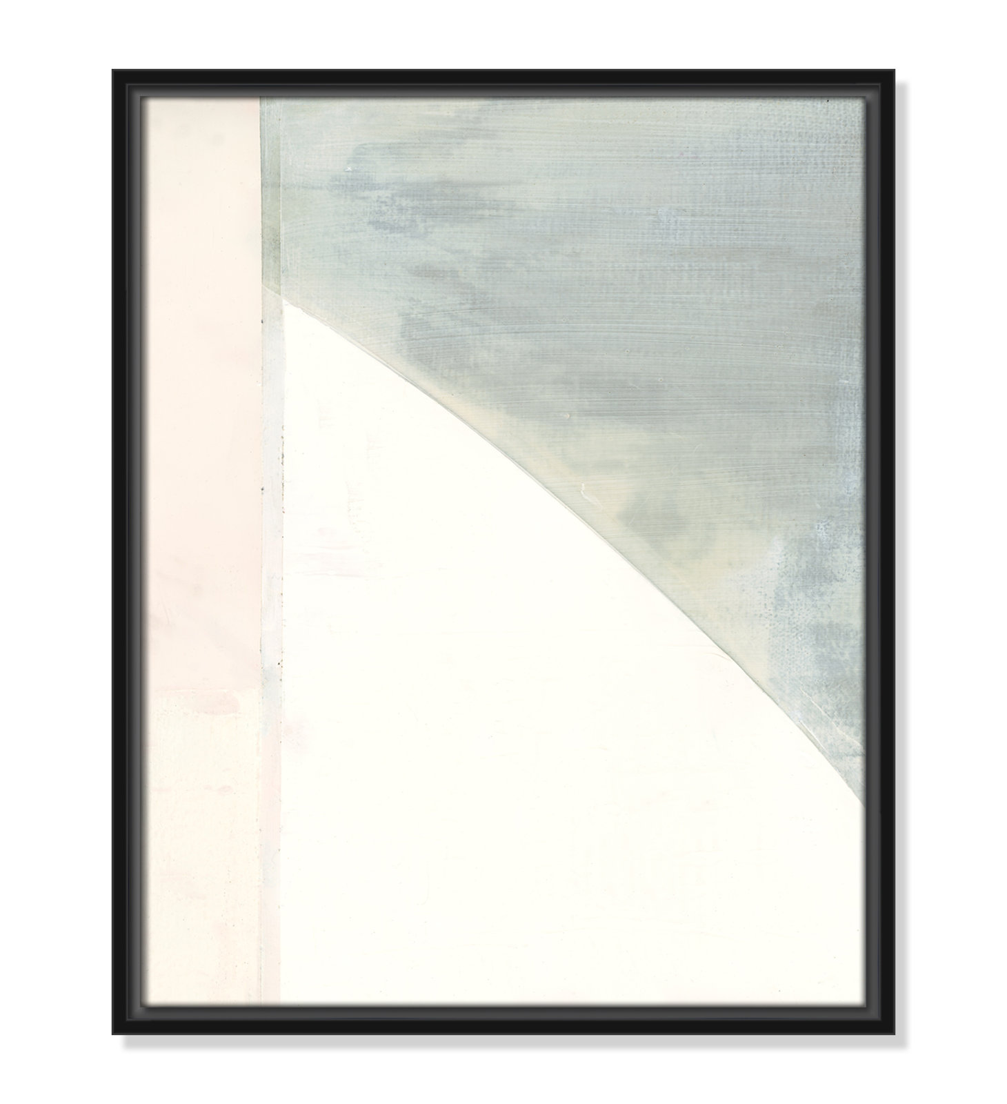 Alexandria "In Neutral I" Painting by Cartissi, 21.5" H x 17.5" W x 2" D, Black Framed Canvas