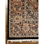 Tapis noir / brun en laine noué à la main de conception unique 6 pi x 9 pi
