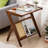 Rattan Design Glass Side Table