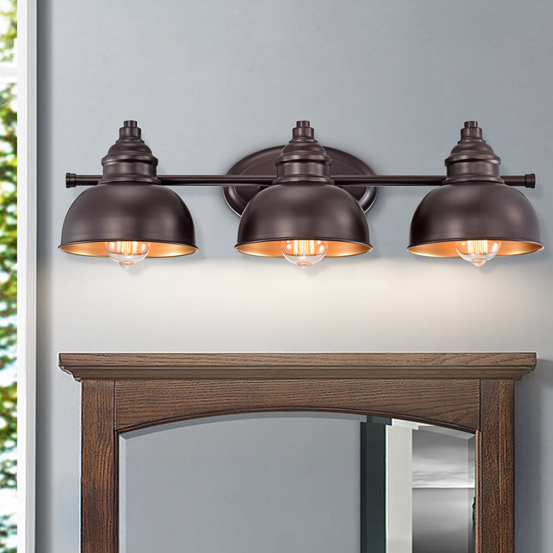 Huckstep 3 - Light Dimmable Vanity Light, Oil Rubbed Bronze, Oil Rubbed Bronze