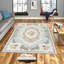 Tapis tissé élégant, 4 x 6 pieds, 100% polyester | Antibactérien, impression numérique 3D, dessous en feutre de PVC antidérapant | Lavable à la machine, d'une hauteur de poils de 0,4 po, parfait pour le décor du salon et de la chambre à coucher-1232945904