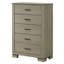 Mobilier de chambre à coucher moderne à 5 tiroirs