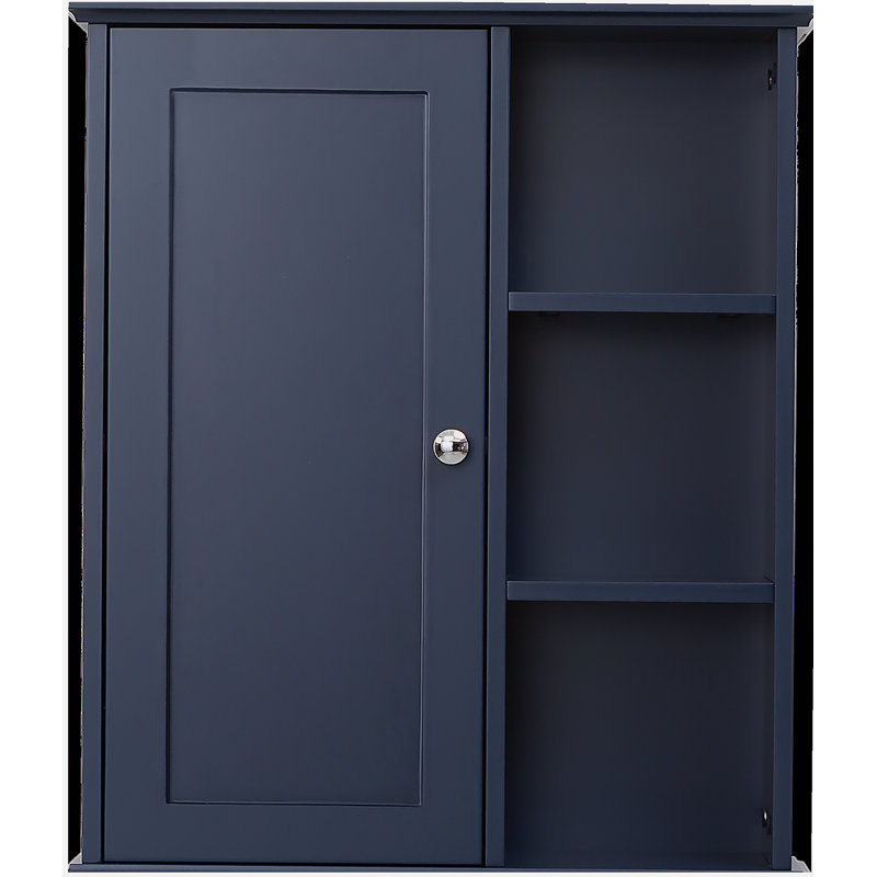 23.6"Bathroom Wall Cabinet, Blue