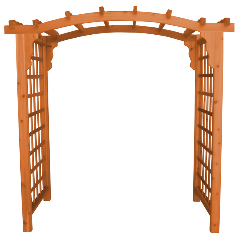 4 pi Tonnelle en cèdre Cambridge, Teinture cèdre, H 87 po x l 48 po x P 47 po