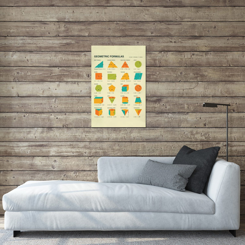 Formes géométriques - impression sans cadre, H 24 po x l 16 po x P 0,25 po
