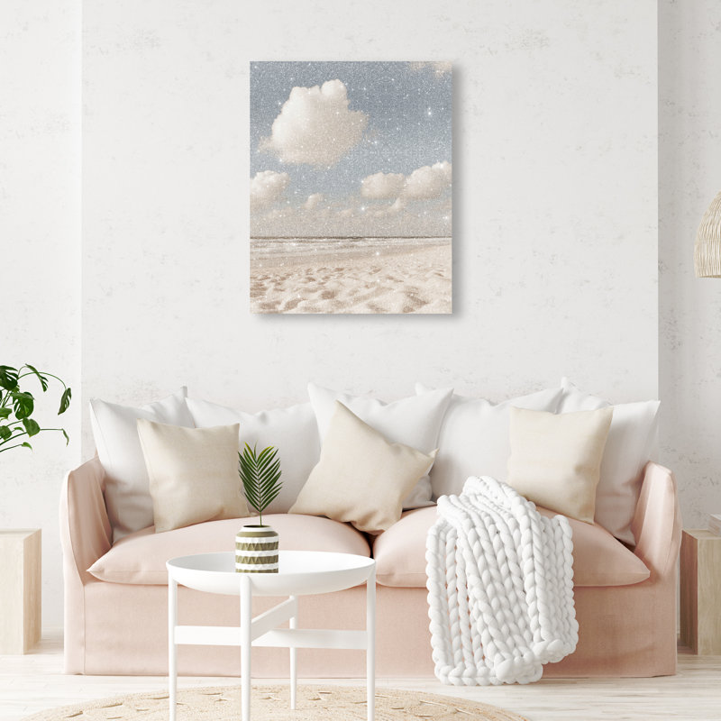 Ivory Ripples I Canvas Landscape & Nature Print by Oliver Gal, Black Frame, 16 x 20, 30"H x 24"W, Gallery Wrapped