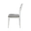 Ensemble de salle à manger 6 pièces de style classique et traditionnel, comprenant une table de salle à manger, 4 chaises rembourrées et un banc-1240201169