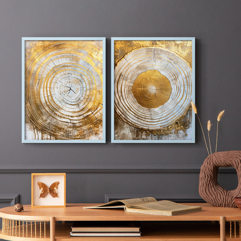 Série ABSTRACT CLxxxi - reproduction encadrée de qualité supérieure - prête à être accrochée - aucun clou requis - aucun clou requis