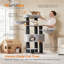 Tour pour chat robuste de 63 pouces avec coussins chauffants-1101045631