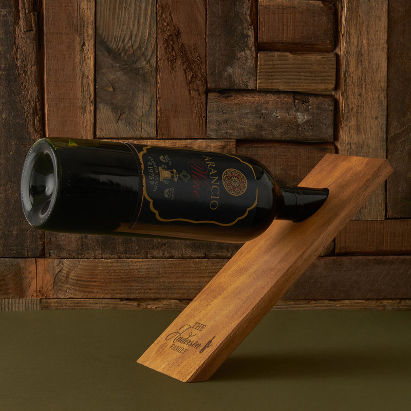 Tabletop Wine Bottle Rack in Brown, Yes