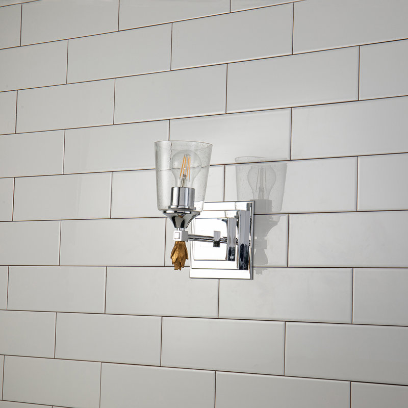 Vetiver 1 - Light Armed Sconce, Silver/Gold
