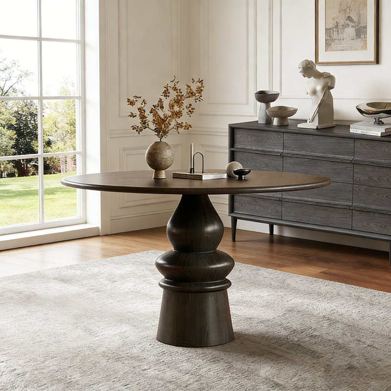 Table de salle à manger French Minimalist Design, Noir