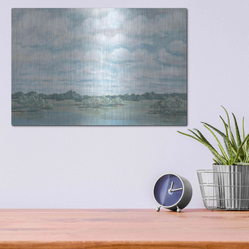 «Platte River» par Cindy Jacobs, art mural en métal, H 12 po x l 16 po