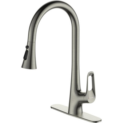 Ruvida Kitchen Faucets,brushed Nickel Kitchen Faucet,kitchen Faucet With Pull Down Sprayer,kitchen Sink Faucet Suitable For Rv Farmhouse Camper