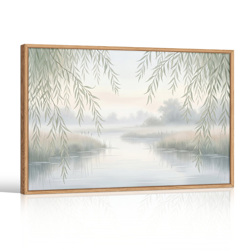Ensemble de 1 tableau sur toile Misty River, 24"H x36"W, Natural