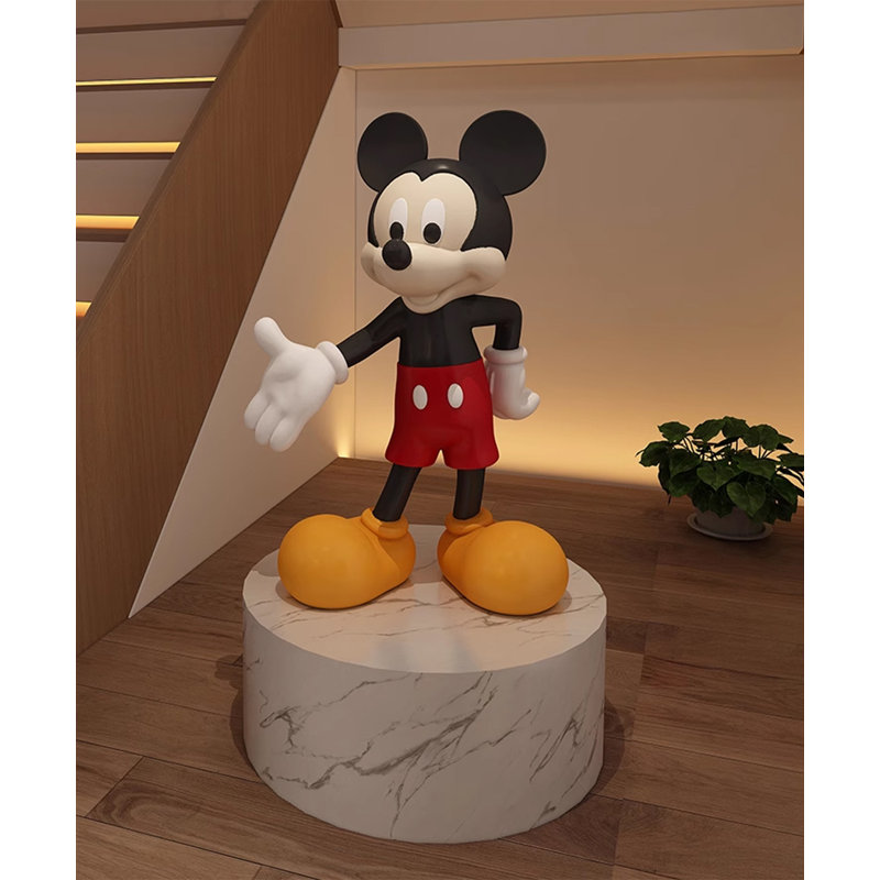 Créations de sculpture créatives en résine Mickey