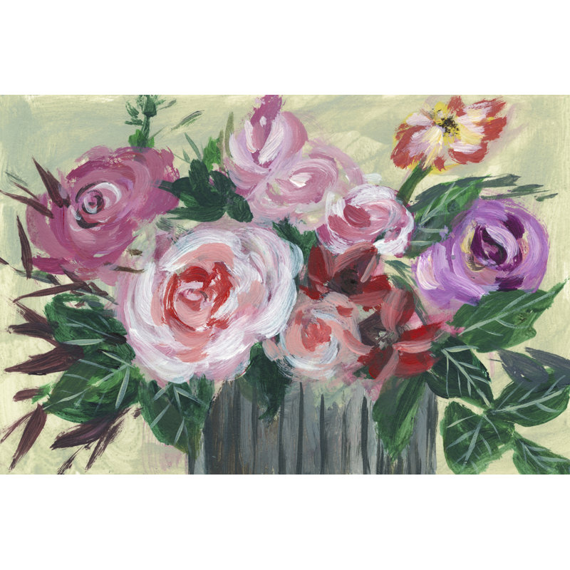 Fleur De Matin II - Painting,  Wrapped Canvas, 20cm H x 30cm W