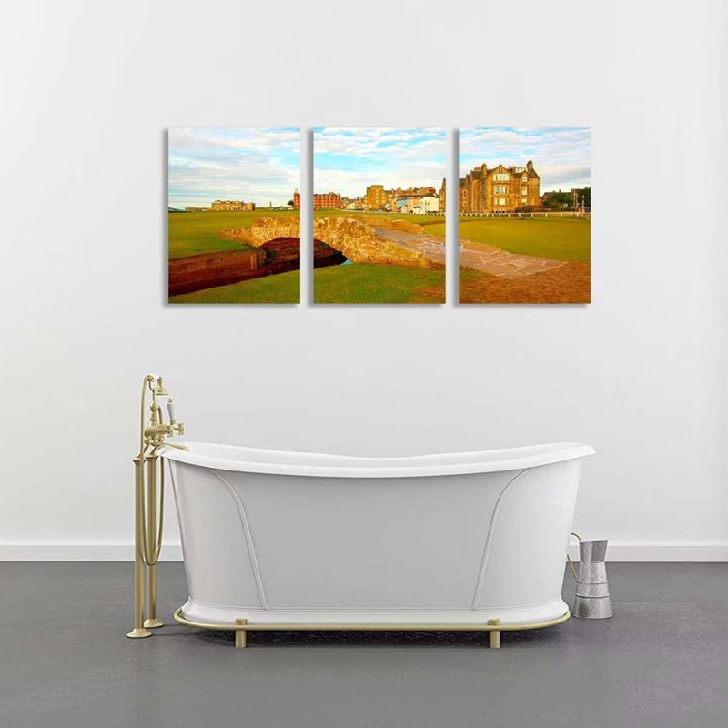 3 Piece Wrapped Canvas Print, 60 cm H x 40 cm W