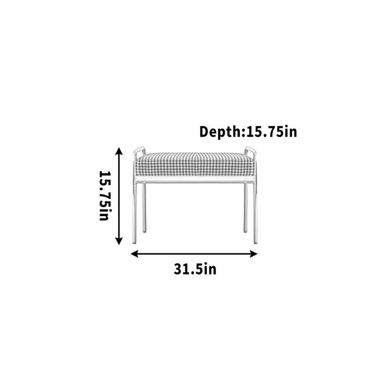 Banc de vestiaire en acier inoxydable robuste