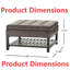 Table basse élégante avec repose-pieds avec rangement - Banc de rangement capitonné élégant avec compartiment caché et tablette inférieure pour le salon
