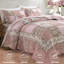 Ensemble de courtepointe en patchwork 3 pièces 100 % coton, couvre-lit brodé avec de véritables points de couture, réversible, léger et respirant pour toutes les saisons, doux et matelassé, avec 2 taies d'oreiller, taille King-134839809-134839811