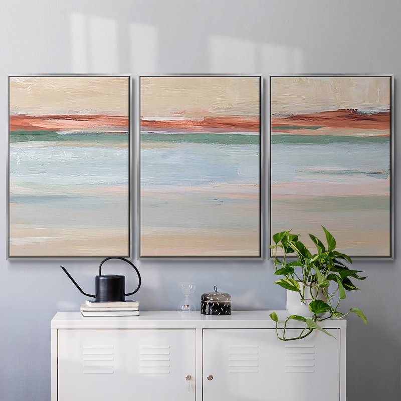 " Sienna Horizon II " 3 - Pieces, 40" H x 78" W x 2" D, Silver
