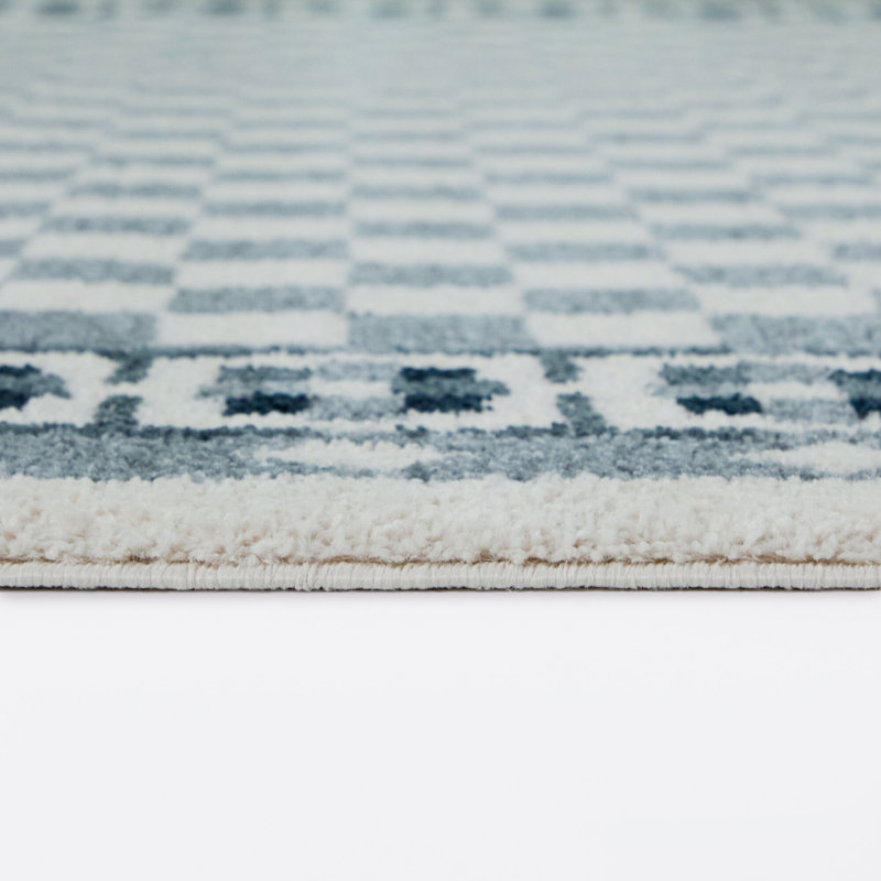 Tapis bleu Fawke, 5 pi 3 po x 7 pi