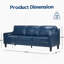 78.75'' Slipcovered Faux Leather Sofa-518148826