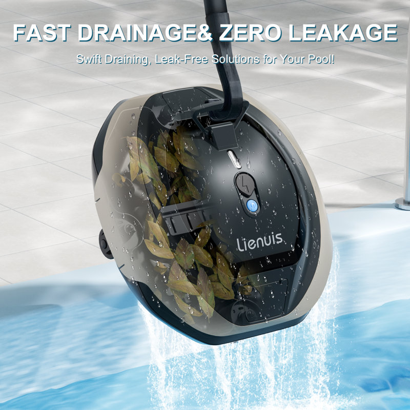 Lienuis Robotic Pool Cleaner Pool Vacuum Robot for Up to 850 Sq.ft Above Ground Pools