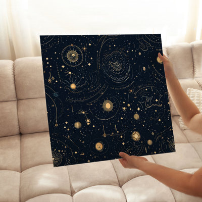 Astronomy and Space Stars Pattern XII Modern Unframed Art Print