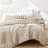  YIRDDEO Pink Full Size Soft Lightweight Comforter Set 3Pcs, Boho Farmhouse Vertical Tufted Blush Bedding Set for All Seasons, for Bedroom and Guest Room-116923612-116923615