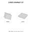Courtepointe réversible festonnée très grand / très grand - housse en microfibre, 3 pièces durables pour plus de détails, et