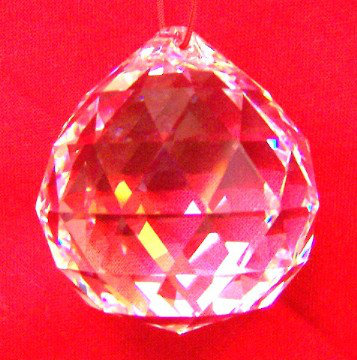 Décoration murale boule pâle, H 2 po x l 1,96 po x P 1 po, Transparent
