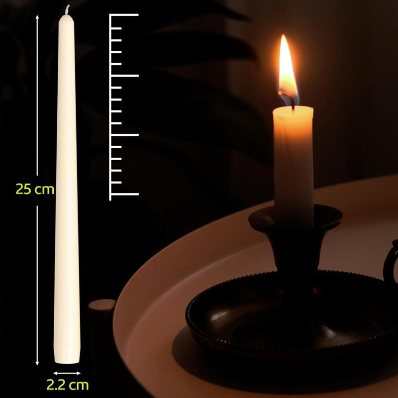 Unscented Taper Candle