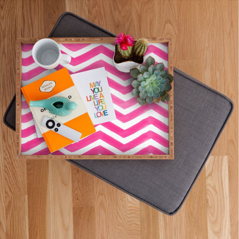 Bamboo Tray, Pink