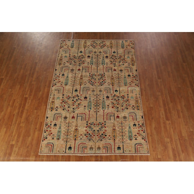 Handmade Wool Ziegler Oriental Area Rug 6x10