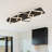 3-light Rectangle Dimmable Led Flush Mount
