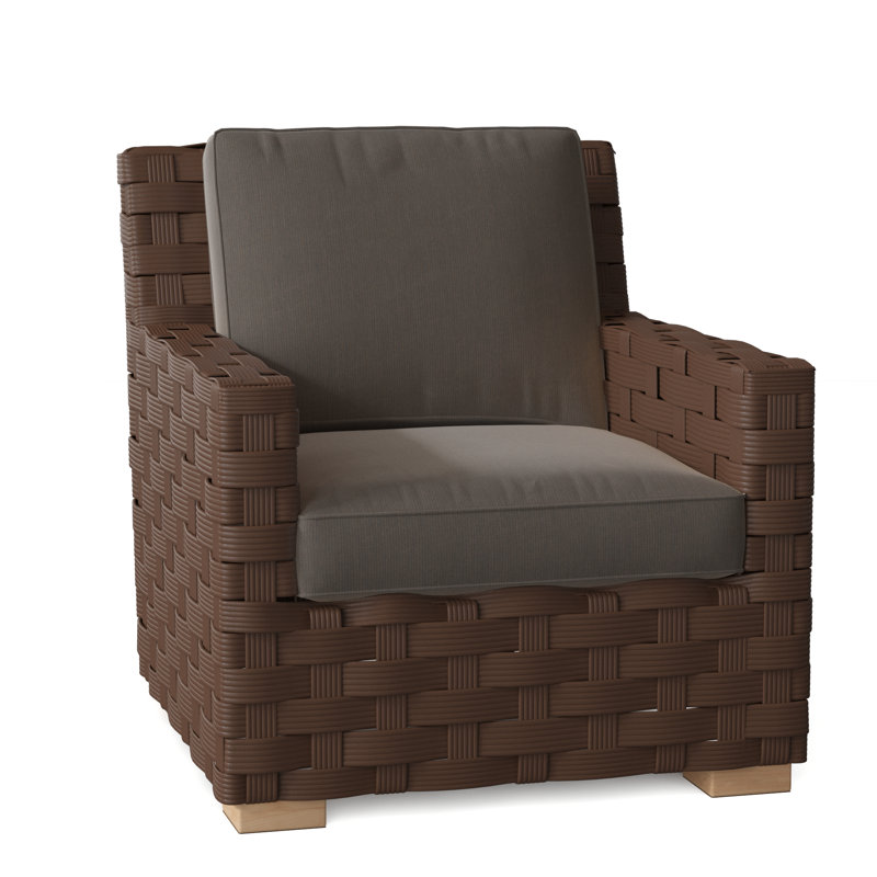 St. Barts Outdoor Lounge Chair, St. Barts Hemp, Ocean