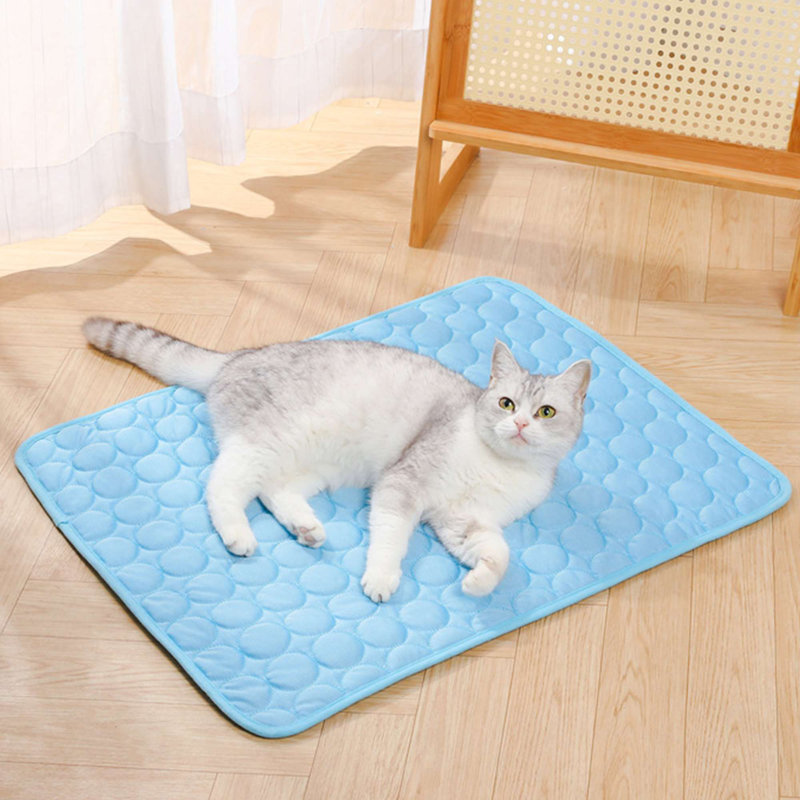 Coussin de refroidissement pour chien, Bleu, H 0,4 po x l 15,2 po x P 18,5 po
