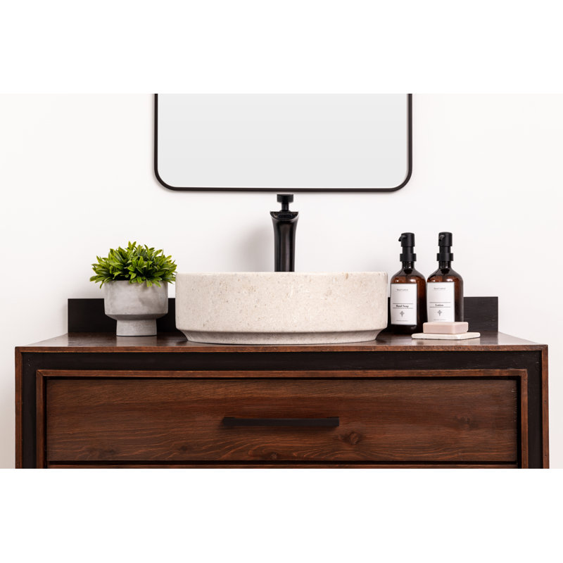 Natural Stone Vessel Bathroom Sink  Avalon Marble, Ojinaga