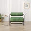 Fauteuil de salon en fer, fauteuil individuel paresseux, fauteuil de balcon (couleur: vert)